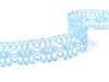 Koronka 3,2cm bawełniana błękitna