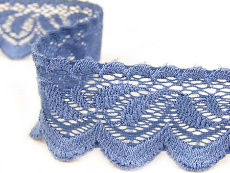 Koronka 3cm elastyczna niebieska
