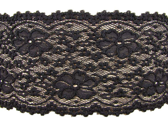 Wstawka  14cm elastyczna czarna