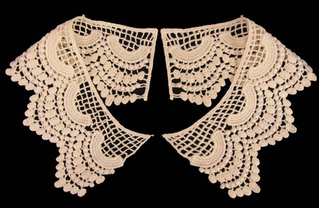 Kołnierzyk damski gipiura natural