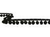 Taśma 1,8cm POMPONIK poliester czarna