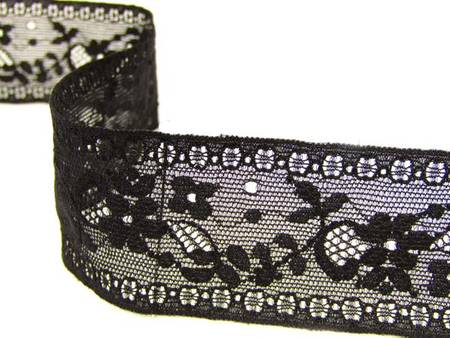 Wstawka 4cm elastyczna czarna