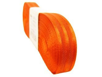 Wstążka 10mm atłas PASKI pomarańczowa