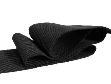 Taśma 45mm ryps bawełniana czarna