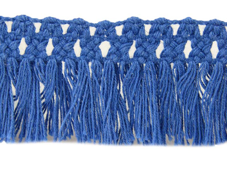 Taśma 2,5cm FRĘDZEL bawełna niebieska