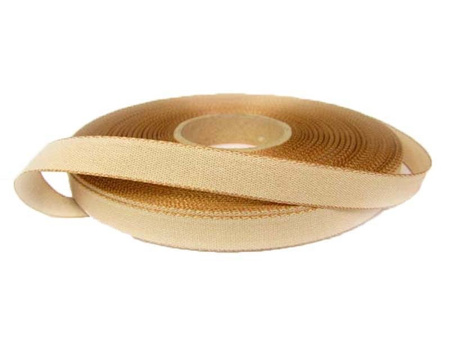 Taśma 12mm bawełniano-wiskozowa beż jasny