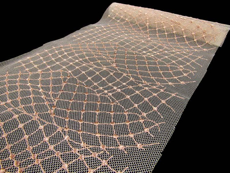 Wstawka 17cm tiulowa różowy beż