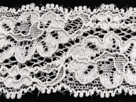 Wstawka 3,5cm elastyczna biała