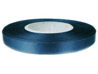 Wstążka 10mm atłas granat indygo