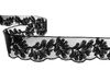 Koronka 3cm tiulowa czarna