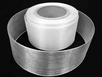 Wstążka 40mm organtyna biała