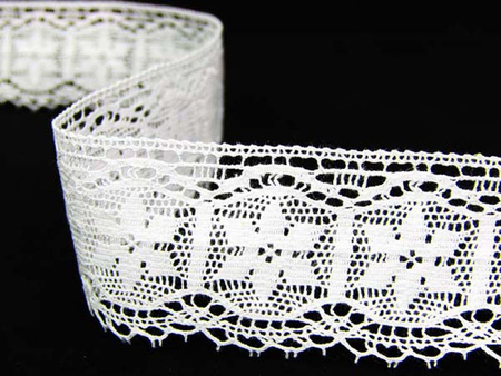 Koronka 3cm bawełniana biała