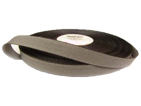 Taśma 12mm bawełniano-wiskozowa popiel