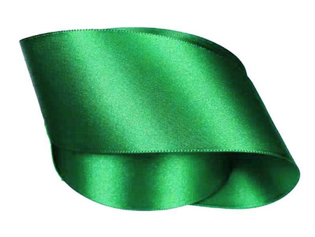 Wstążka 50mm atłas zielona