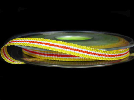 Taśma 6mm ryps LAMPAS żółta