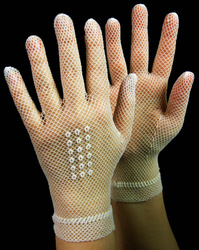 Rękawiczka KABARETKA młodzieżowa ivory