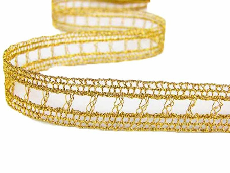 Wstawka 1,8cm metaliczna złota