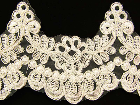 Koronka 8,5cm organtyna kość słoniowa
