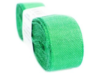 Wstążka 20mm tafta RUSTIC zielona