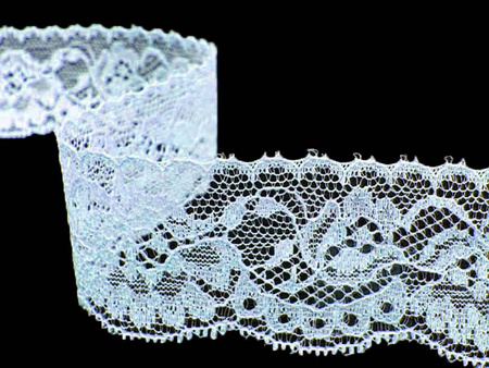 Koronka 3,5cm stabilna błękitna