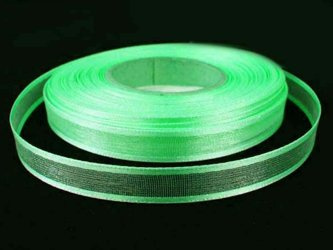 Wstążka 10mm organtyna LAMÓWKA seledyn