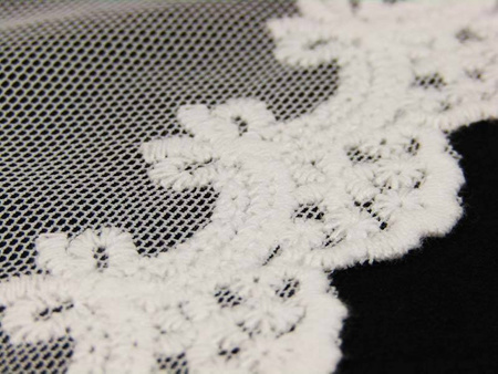 Koronka 9cm tiulowa ivory