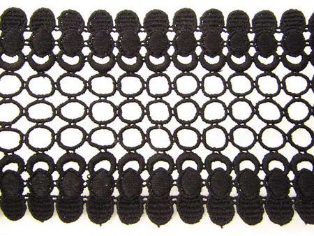 Wstawka 10cm gipiurowa poly czarna