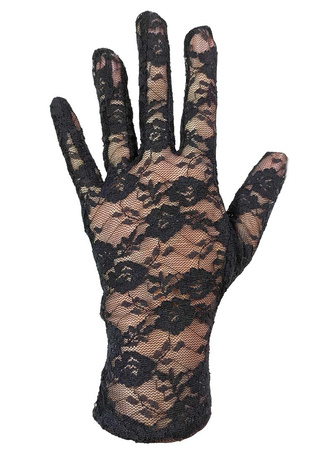 Rękawiczka KORONKA elastyczna czarna