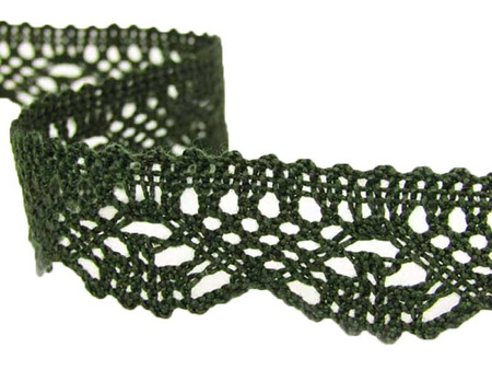 Koronka 2,6cm bawełniana khaki