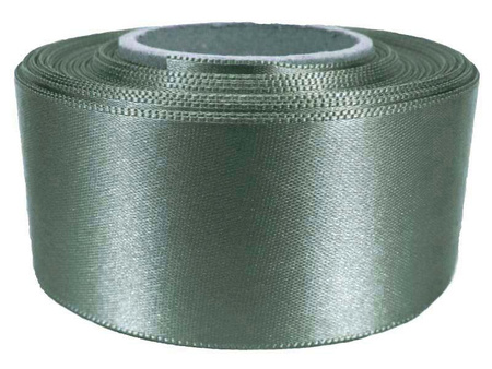 Wstążka 50mm atłas ciemny popiel