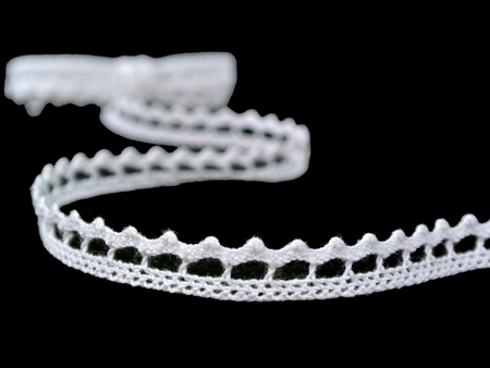 Koronka 0,9cm bawełniana biała