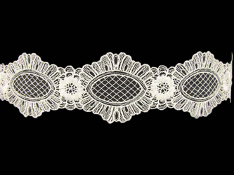 Wstawka 6,5cm tiulowa ivory