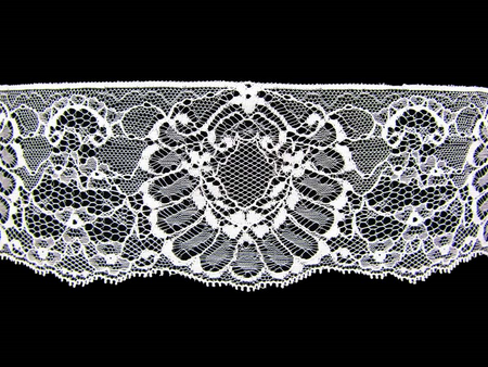 Koronka 9cm stabilna biała