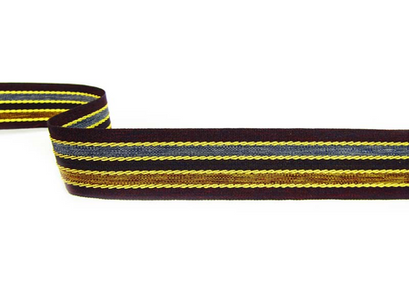 Taśma 24mm tkana LAMPAS bakłażan