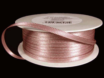 Wstążka 3mm atłas róż antyczny