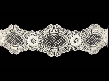 Wstawka 6,5cm tiulowa ivory