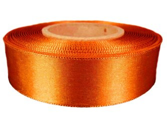 Wstążka 24mm atłas rdza ciemna