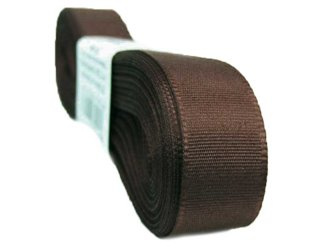 Wstążka 15mm tafta brąz ciemny