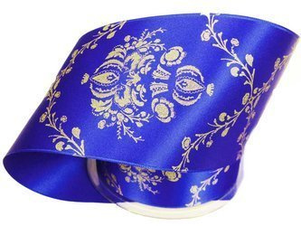 Wstążka 70mm atłas FESTIVE chaber