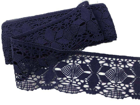 Koronka 8,5cm bawełniana granat