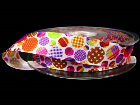 Wstążka 16mm tafta BALONY fiolet