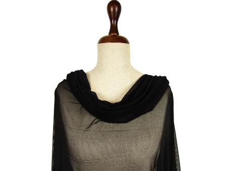 Tiul elastyczny czarny 60gr/160cm