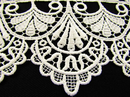 Koronka 8cm gipiurowa poly ivory
