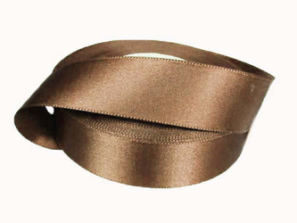 Wstążka 24mm atłas brąz