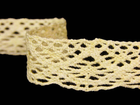 Koronka 2cm bawełniana baldożółta