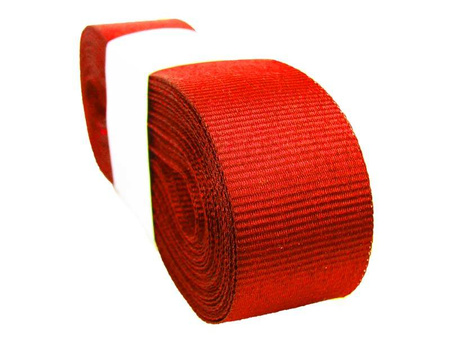 Taśma 27mm ryps poliestrowa czerwona