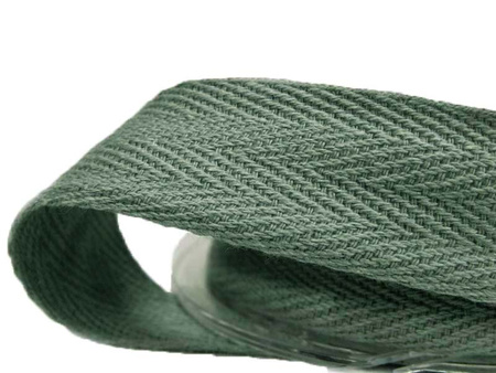 Taśma 20mm bawełniana jodełka popiel