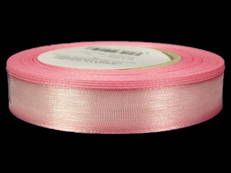 Wstążka 15mm organtyna róż
