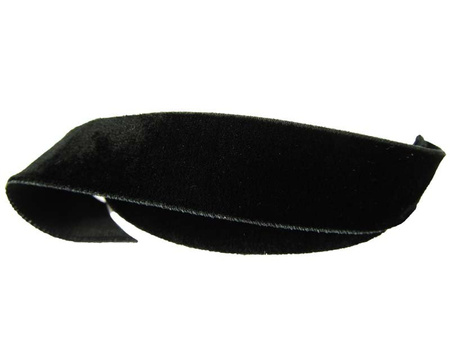 Aksamitka 22mm elastyczna czarna