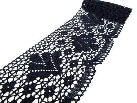 Koronka 10cm bawełniana granat